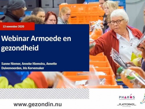 Webinar Armoede en Gezondheid terugkijken